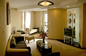 Living Room - 52 Square Meter Business Hotel - Dalian