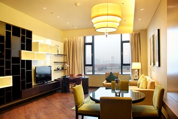 Apartment/1 Room/Living Room - Lakeview Marriott Apartments - Tianjin