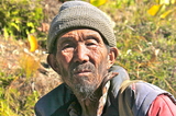 Mountain man in the Himalayas