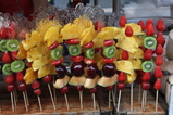 frozen fruit on Wangfujing Street