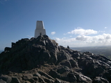 The highest point of Arthur’s Seat. 