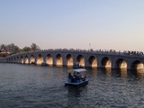 The 17-Arch Bridge in sunset