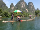 Nice day outside Yangshuo - 2 hours on the small river - no motors