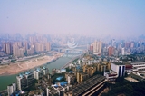 Look at the panorama of Chongqing on the high altitude