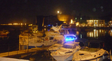 Girne Harbour at night