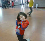 Beautiful Chinese child at Shanhai Train Stn