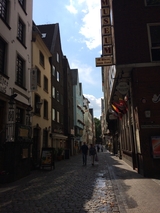 The quiet street in Köln