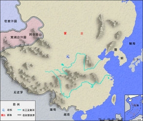 map of Yuan Dynasty